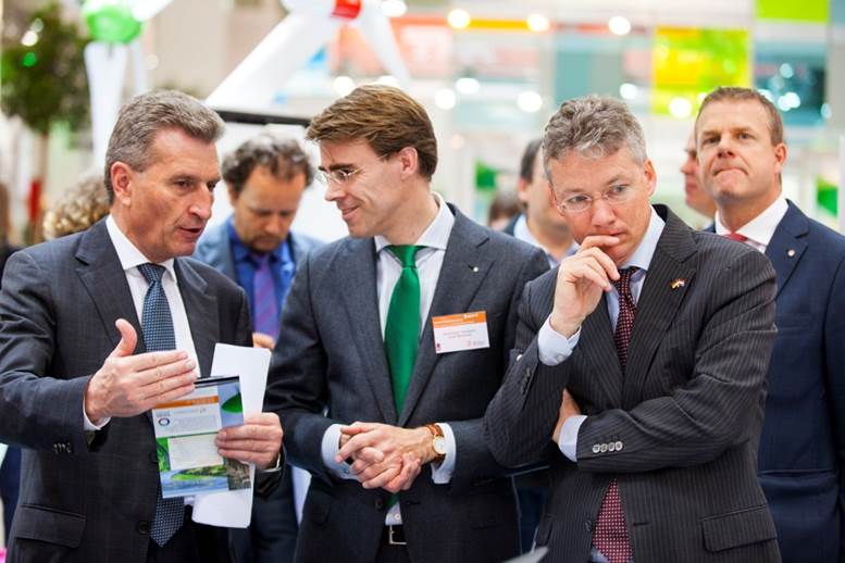 Mr Oettinger,  DG of Energy of the EC and Joost Brinkman, Accenture